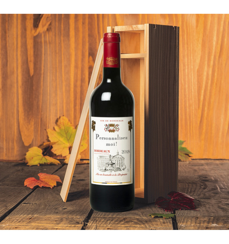 Bordeaux AOC 2018 en caisse bois Bordeaux AOC 2018 en caisse bois