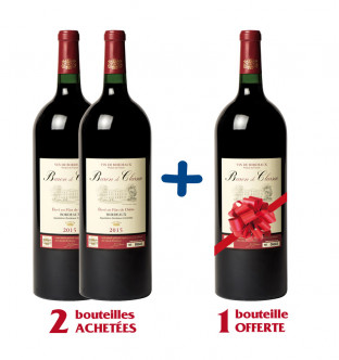 Lot de 3 magnums Baron de Clarsac 2015