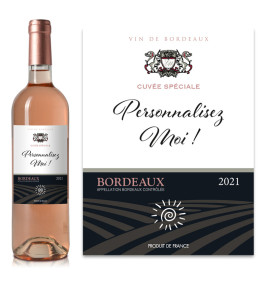 Bordeaux Rosé AOC 2021 personnalisé