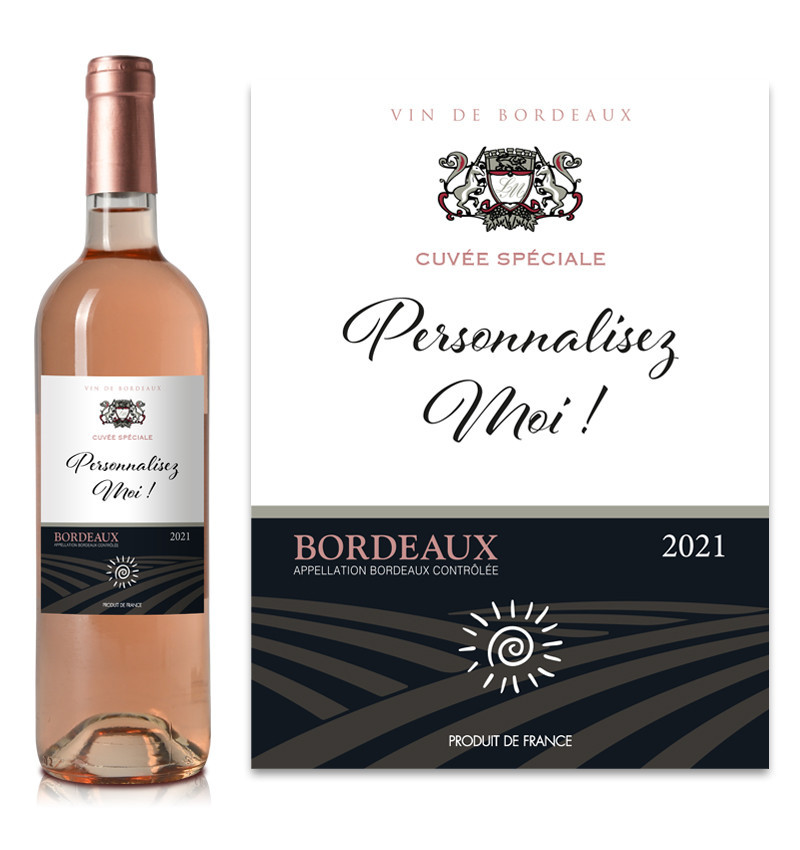 Bordeaux Rosé AOC 2021 personnalisé