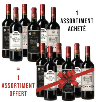 1 assortiment acheté + 1 offert