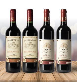 Assortiment Montagne Saint-Emilion et Médoc