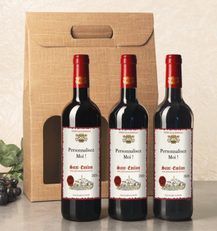 Coffret 3 Saint-Emilion AOC...