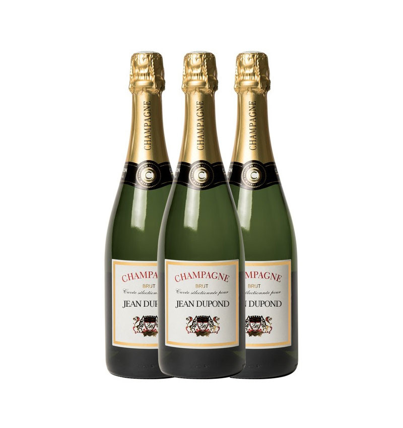 Champagne Personnalisé Jean Dupond, Lot 2 Bouteilles - Lalande Moreau