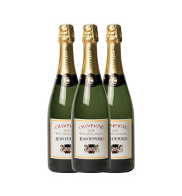 Champagne Personnalisé - 3 bouteilles