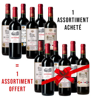 1 assortiment acheté + 1 offert