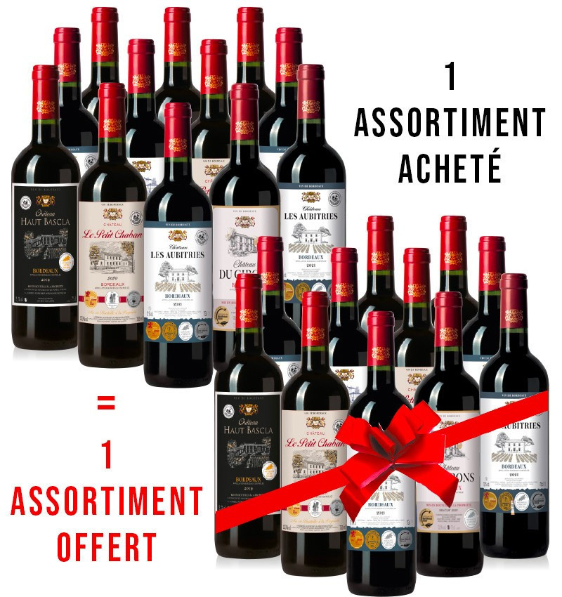 1 assortiment acheté + 1 offert