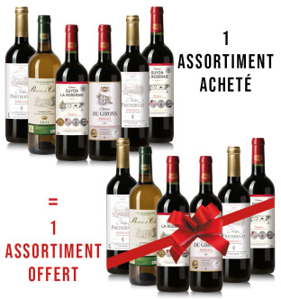 1 assortiment acheté + 1 offert