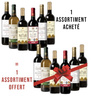 1 assortiment acheté + 1 offert