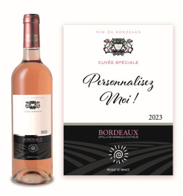 Bordeaux Rosé AOC 2023 personnalisé