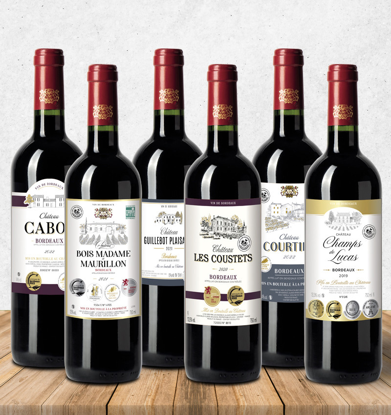 Assortiment Bordeaux Médaillés d'OR