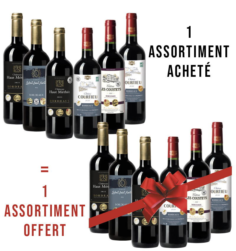 1 assortiment acheté + 1 offert
