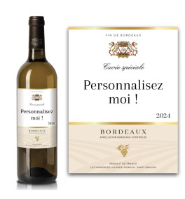 Bordeaux blanc AOC 2024 personnalisé