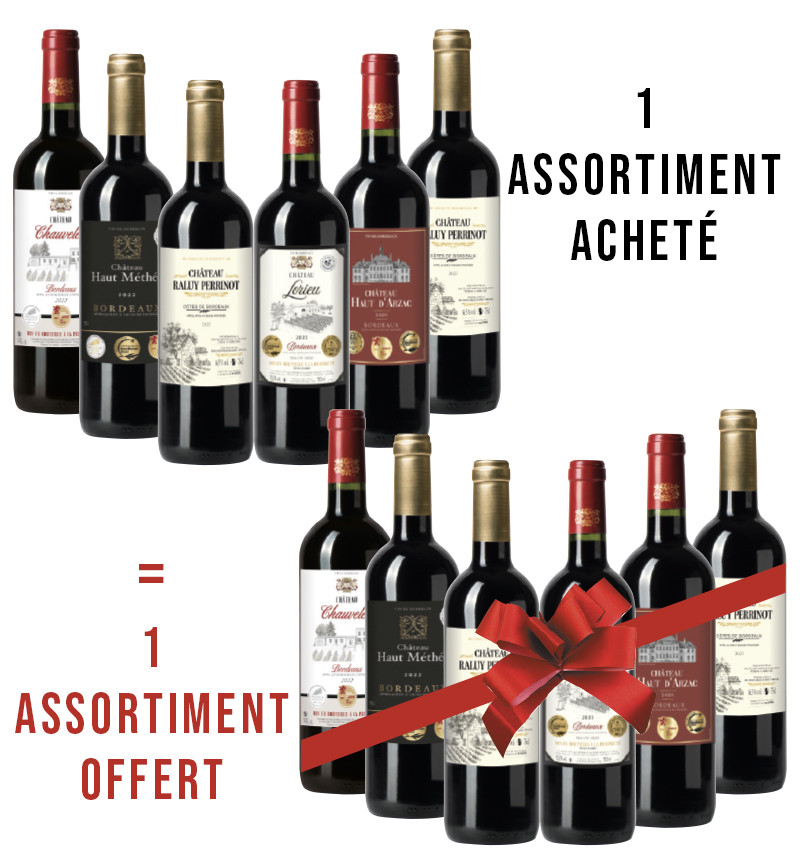 1 assortiment acheté + 1 offert