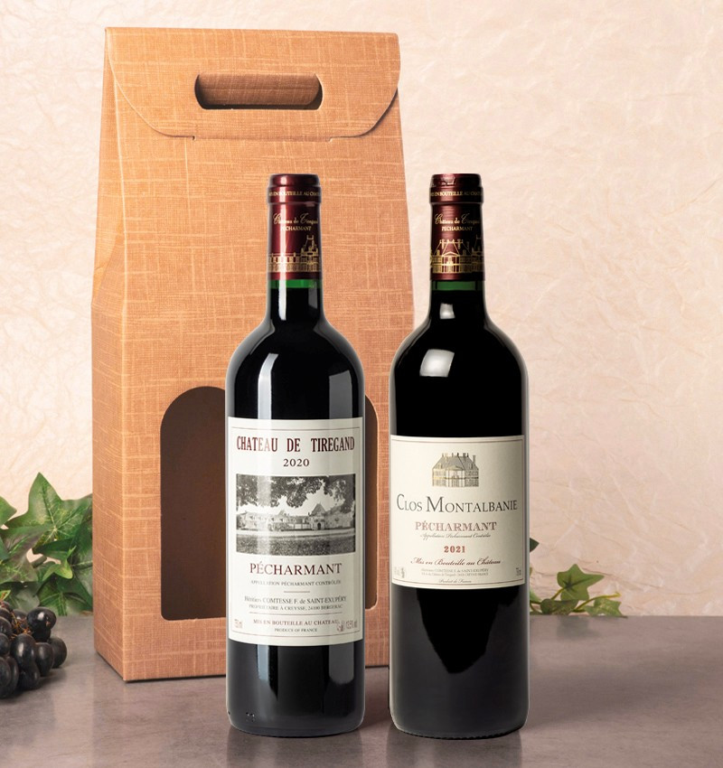 Coffret 2 bouteilles de Pécharmant