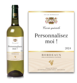 Bordeaux blanc AOC 2024 personnalisé