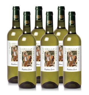 Bordeaux blanc 100% personnalisé - 6 bouteilles