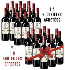 14 bouteilles achetées + 10 offertes