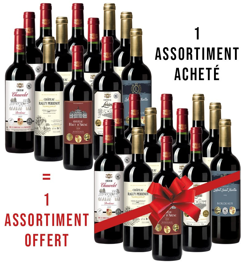 1 ASSORTIMENT ACHETÉ + 1 OFFERT
