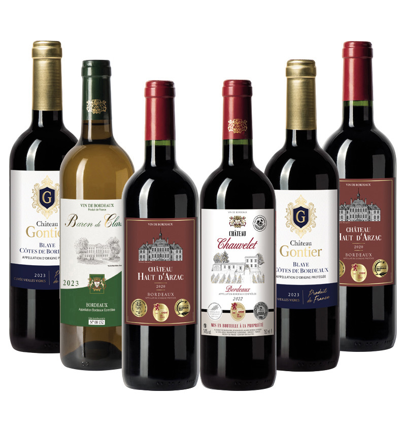 Assortiment 6 bouteilles