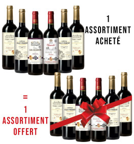 Assortiment de Bordeaux 12 bouteilles