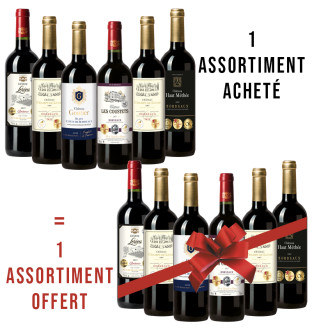 Assortiment Bordeaux 12 bouteilles