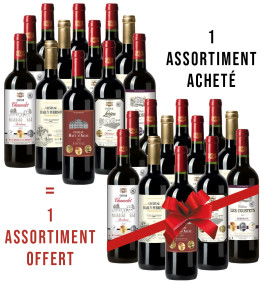 1 ASSORTIMENT ACHETÉ + 1 OFFERT