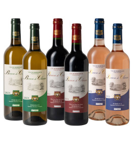 Assortiment  "Baron de Clarsac rouge/blanc/rosé"
