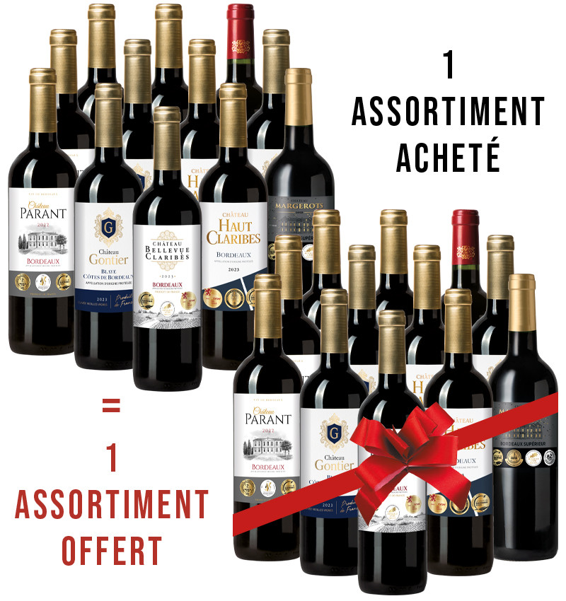 1 assortiment achetée + 1 offert