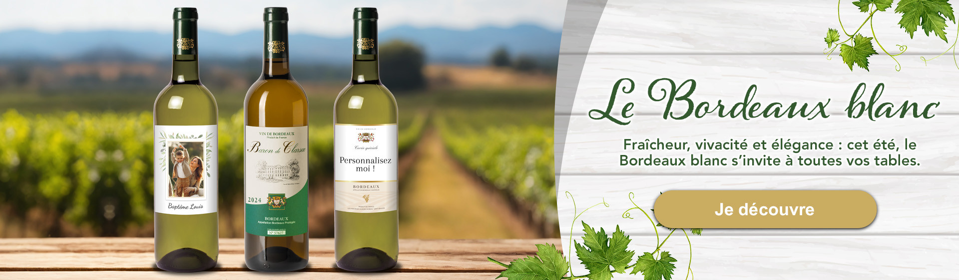 Vente Vin de Bordeaux, Magnums et Bouteilles Personnalisées - Vignobles de Lalande-Moreau