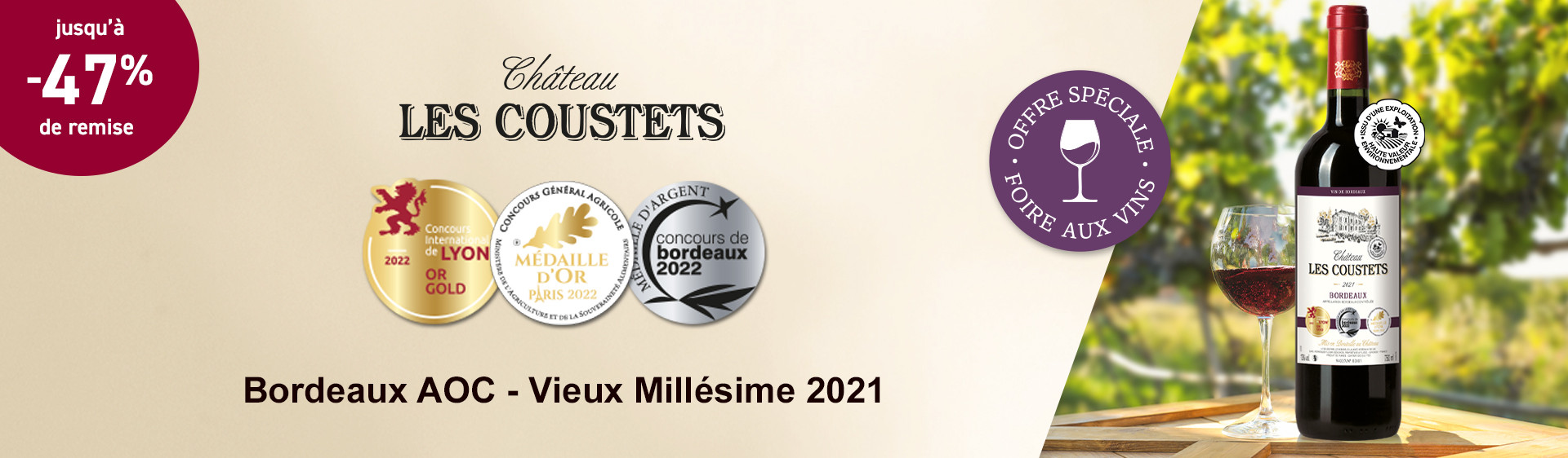 Vente Vin de Bordeaux, Magnums et Bouteilles Personnalisées - Vignobles de Lalande-Moreau