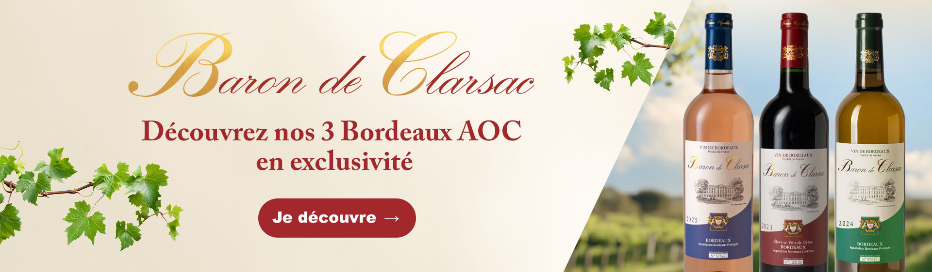 Vente Vin de Bordeaux, Magnums et Bouteilles Personnalisées - Vignobles de Lalande-Moreau