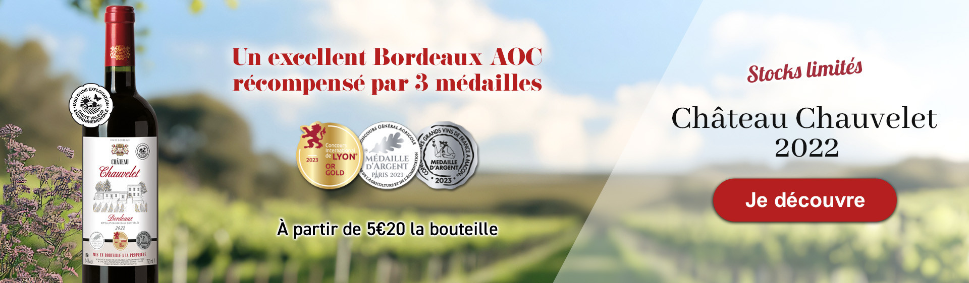 Vente Vin de Bordeaux, Magnums et Bouteilles Personnalisées - Vignobles de Lalande-Moreau