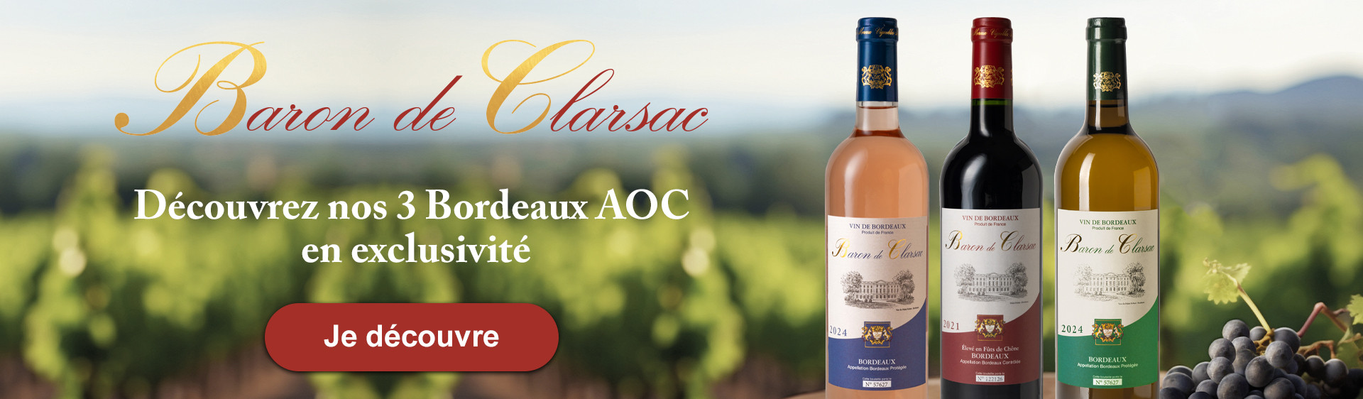 Vente Vin de Bordeaux, Magnums et Bouteilles Personnalisées - Vignobles de Lalande-Moreau
