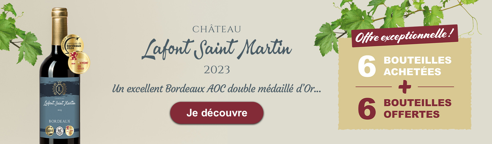 Vente Vin de Bordeaux, Magnums et Bouteilles Personnalisées - Vignobles de Lalande-Moreau